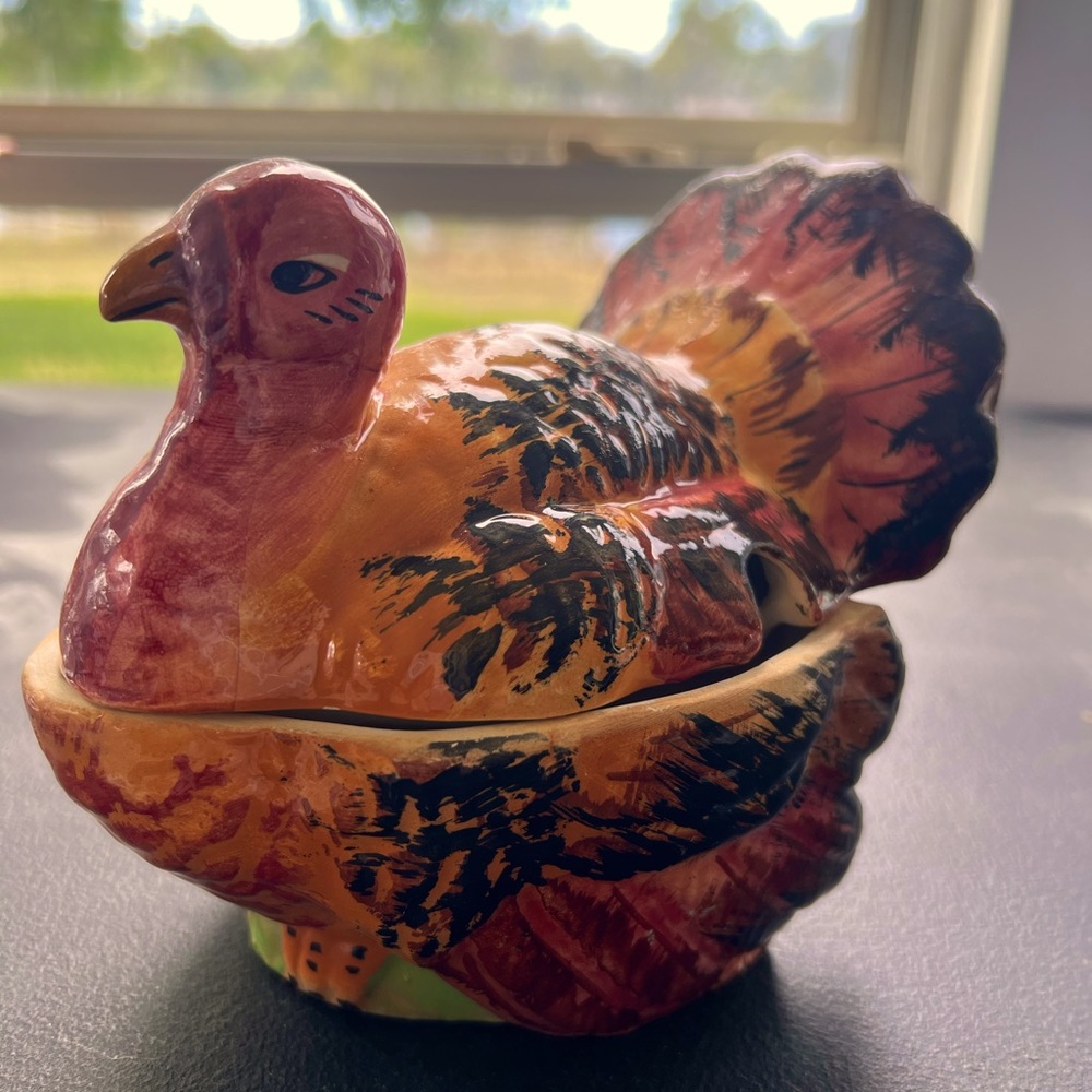 Turkey Gravy Dish- Ceramic made in Italy.